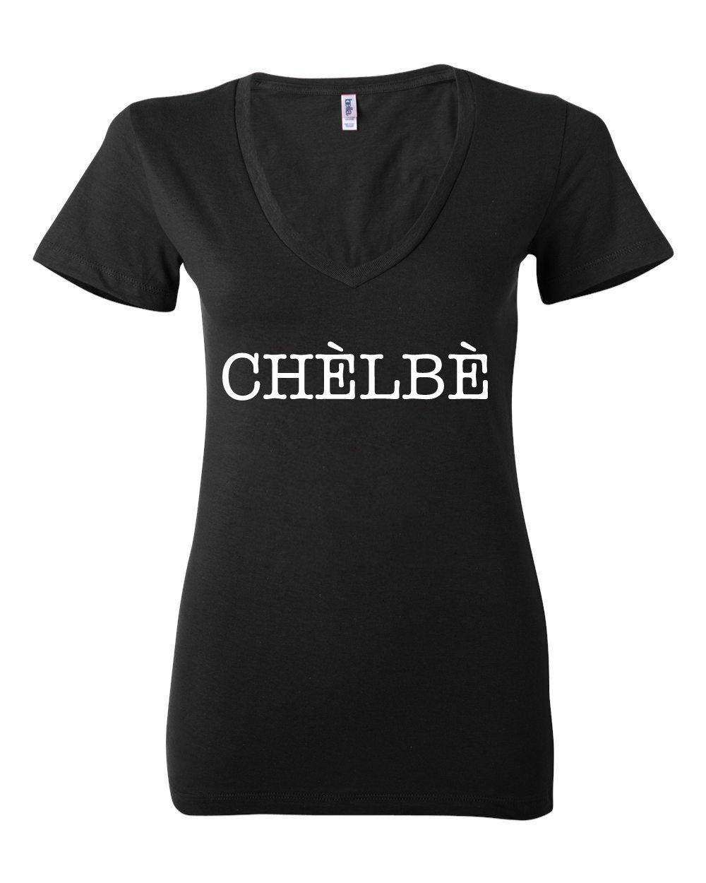 "Chelbe" Women Deep V-neck T-Shirt